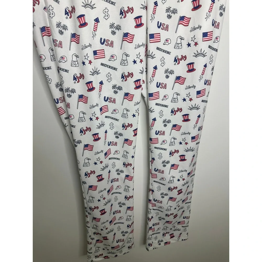 Golf Men's American Flag Stretch Golf Pants Patriotic Trousers 4th of July 33 32 - Picture 4 of 11